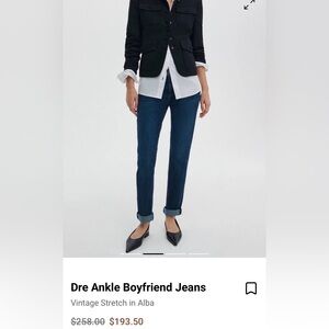 rag & bone Low-Rise Slim Boyfriend Jeans Blue Denim Stretch Women's Size 27